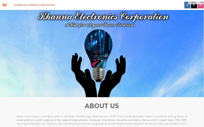 Khanna Electronics Corporation | Volcor Software